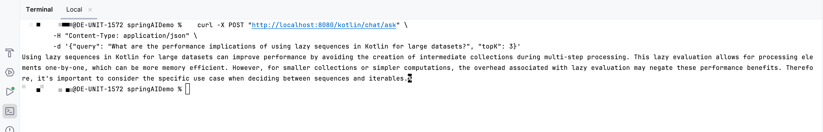 OpenAI answer to chat request