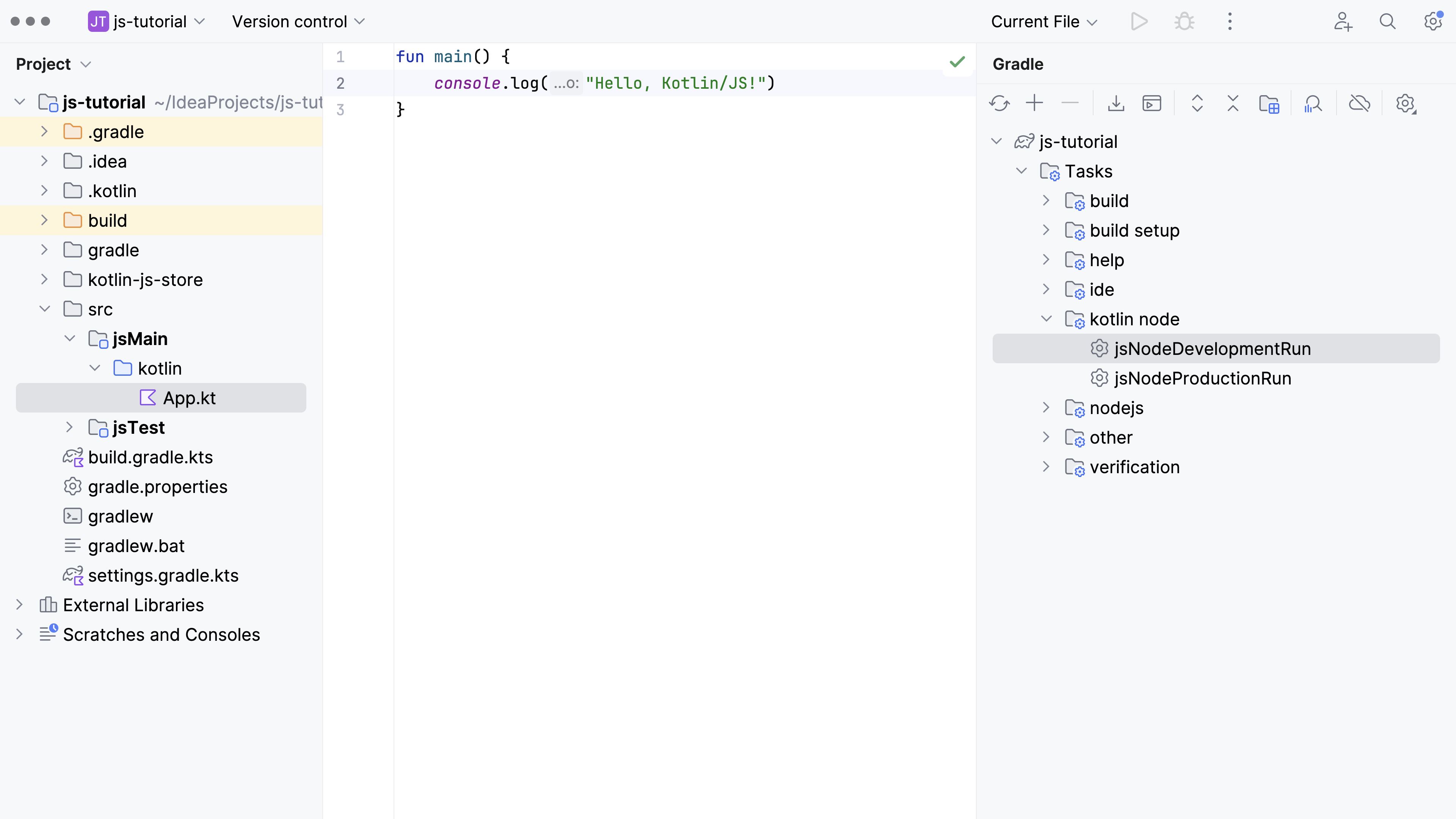 Gradle Run task in IntelliJ IDEA