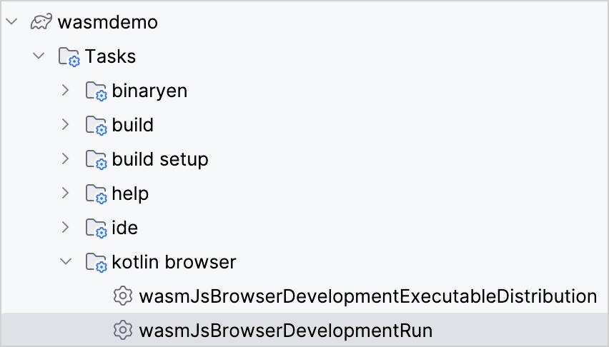 Run the Gradle task